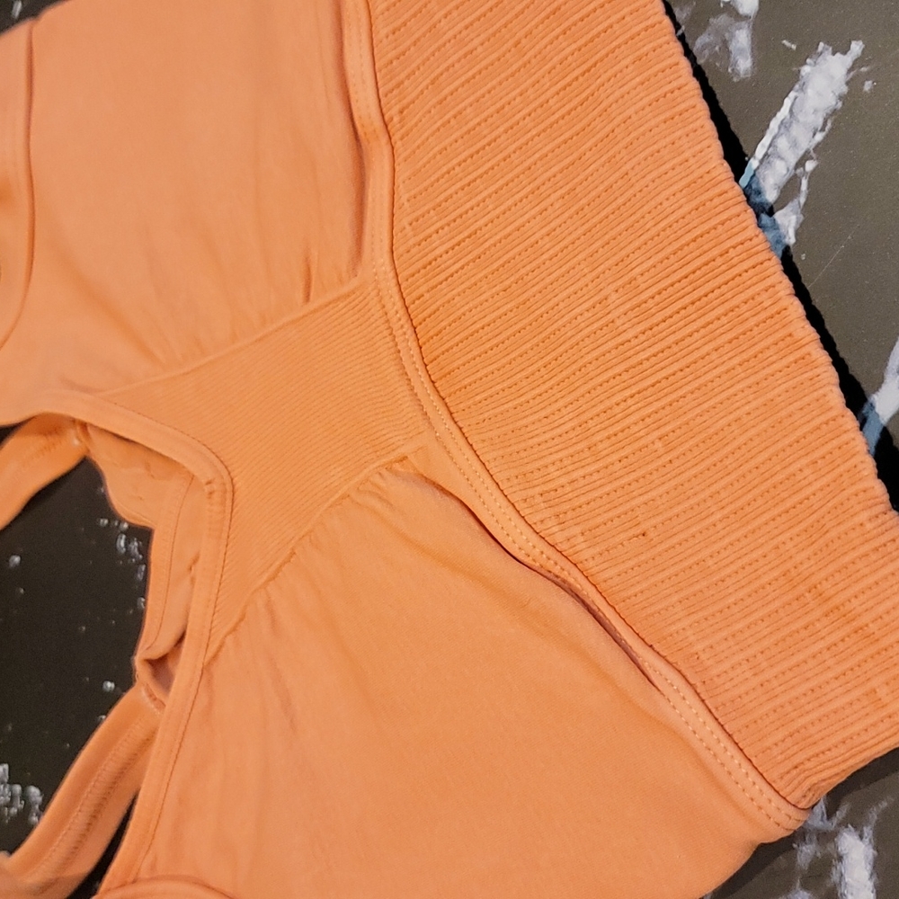 [NEW] FREE PEOPLE Scoop Neck Good Karma Bra -Coral - Picture 10 of 13